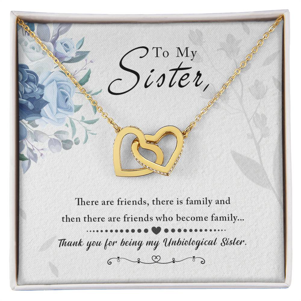 My Unbiological Sister Interlocking Hearts Necklace
