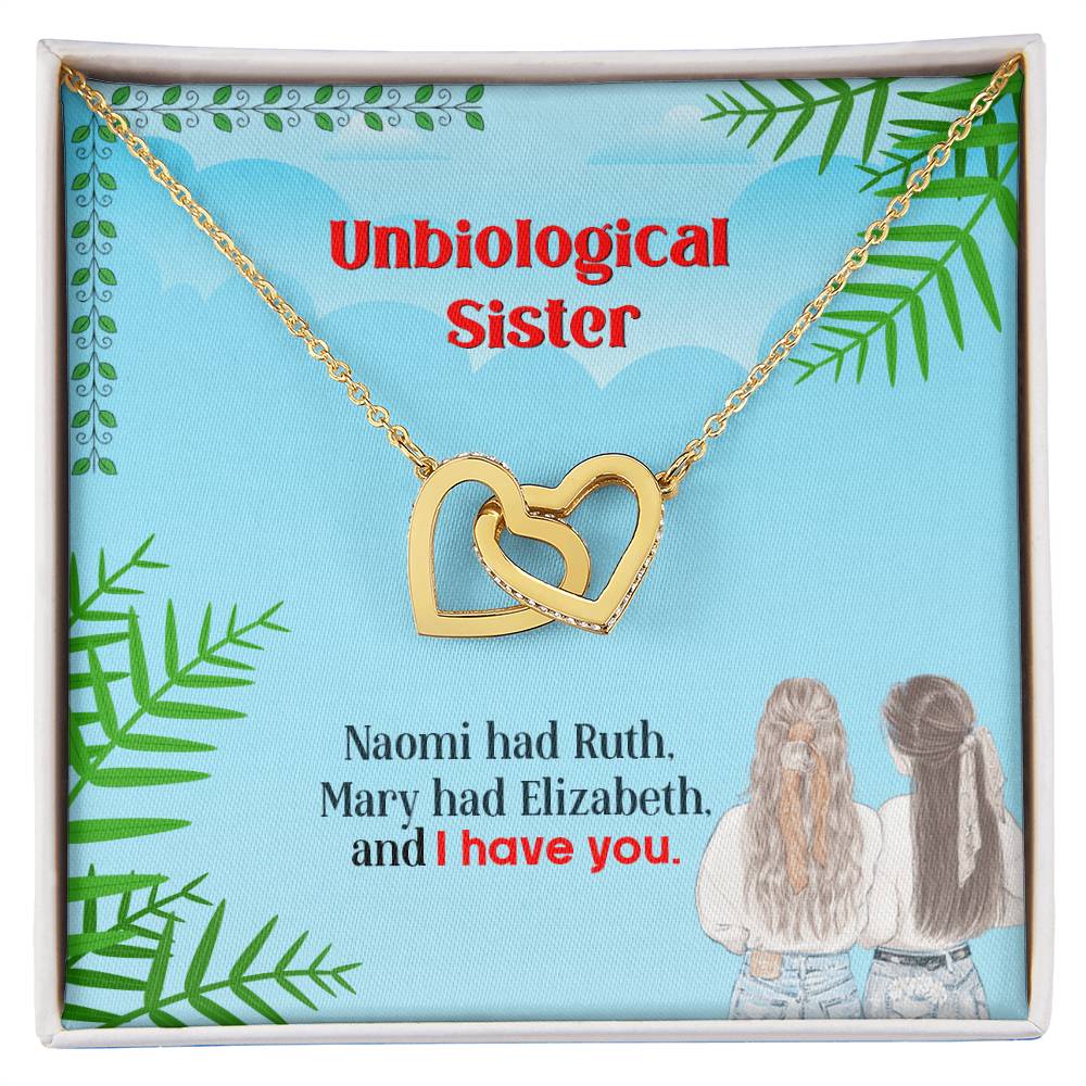 To My Best Friend – Interlocking Hearts Necklace