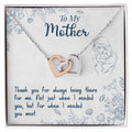 Thank You for Always Being There – Interlocking Hearts Necklace
