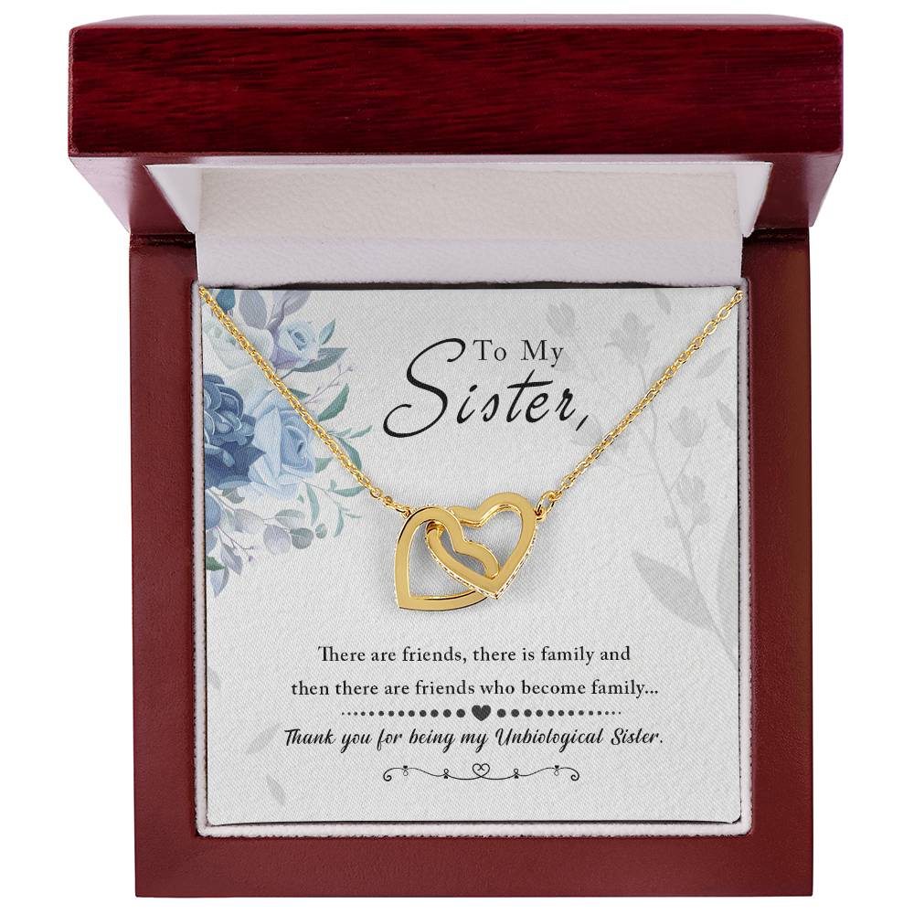 My Unbiological Sister Interlocking Hearts Necklace
