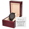 You Are My Life Wooden Watch – Gift for Him