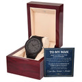 To My Man Inspirational Wooden Watch – Gift From Her