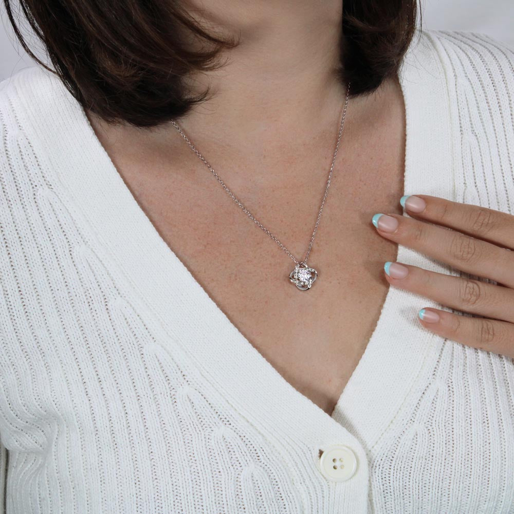 Love Knot CZ Necklace – Symbol of an Unbreakable Bond