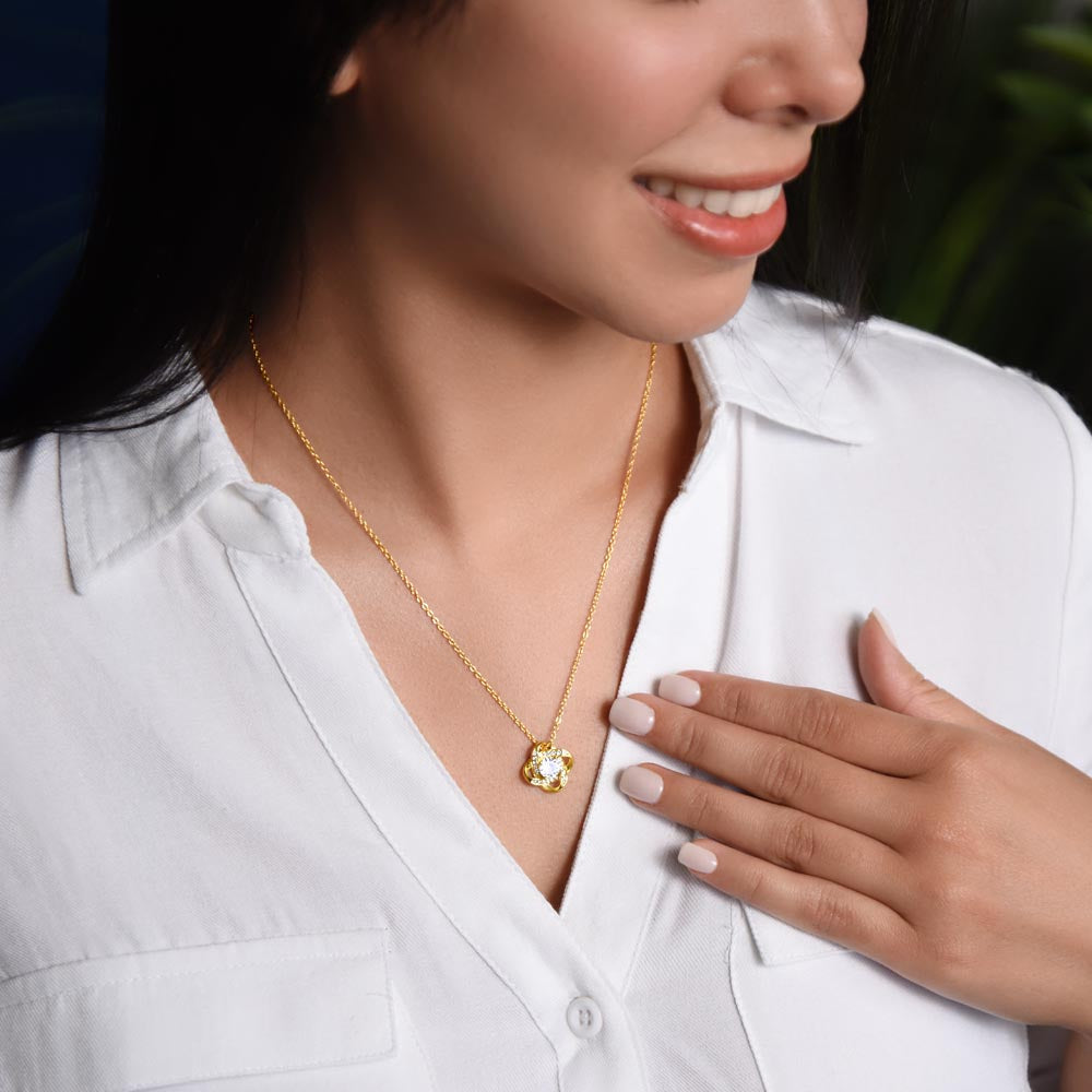 Love Knot CZ Necklace – Symbol of an Unbreakable Bond