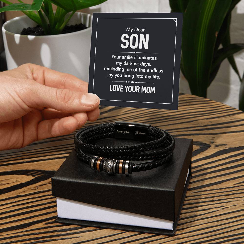 To My Son – You Are the Reason I Smile Bracelet | Love, Mom