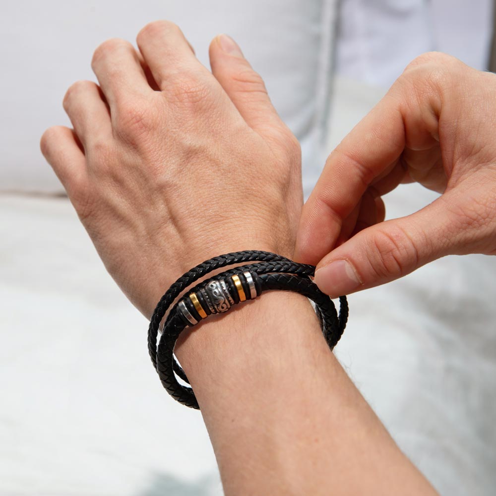 To My Grandson – Pages of My Life Love You Forever Bracelet