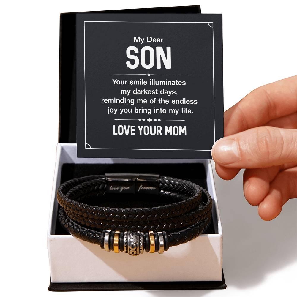 To My Son – You Are the Reason I Smile Bracelet | Love, Mom