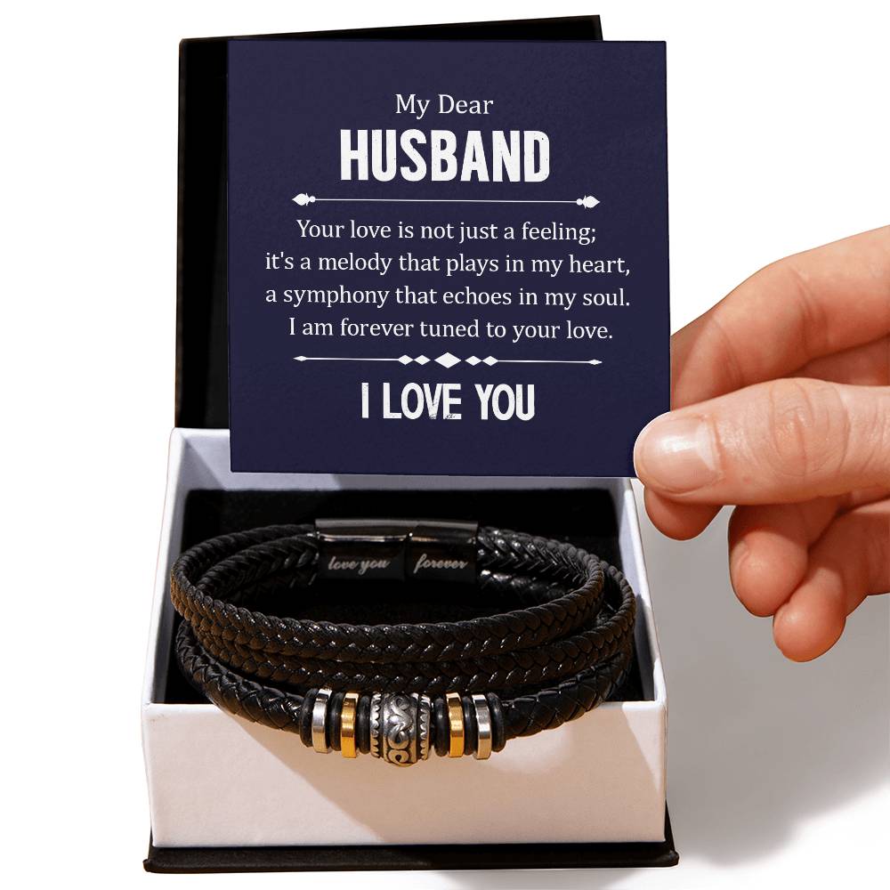Your Love Is More Than a Feeling Vegan Leather Bracelet