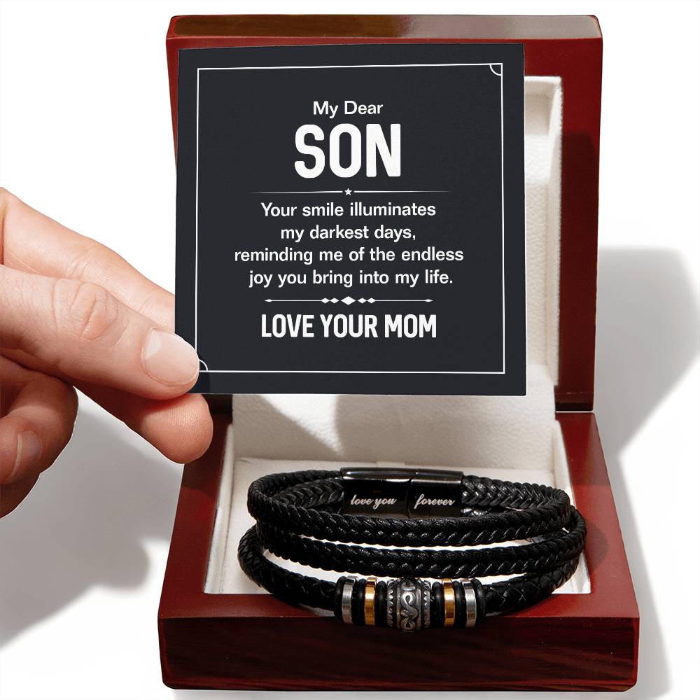 To My Son – You Are the Reason I Smile Bracelet | Love, Mom