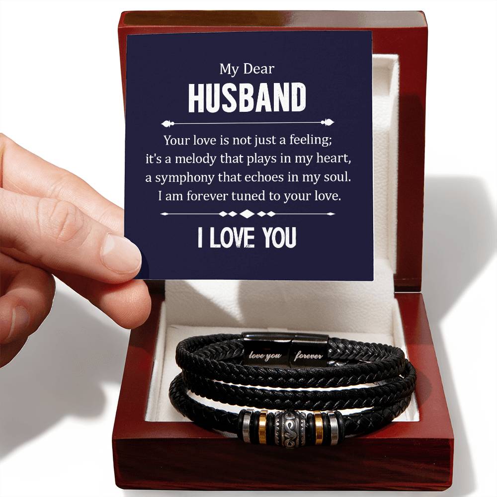 Your Love Is More Than a Feeling Vegan Leather Bracelet