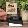 To My Dad – Proverbs 20:7 Leather Cross Bracelet