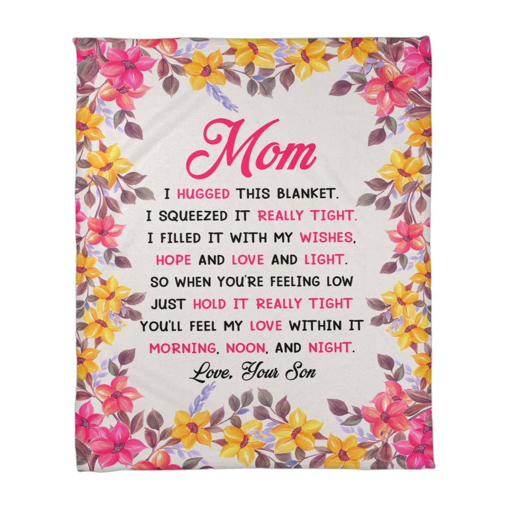 Mom, Feel My Love in This Coral Fleece Blanket