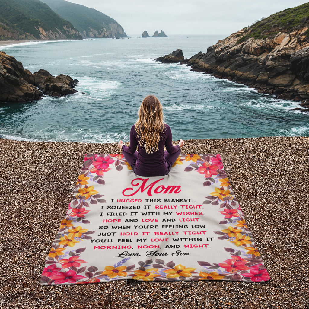 Mom, Feel My Love in This Coral Fleece Blanket