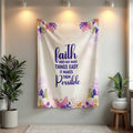 Faith Does Not Make Things Easy Mink-Touch Fleece Blanket