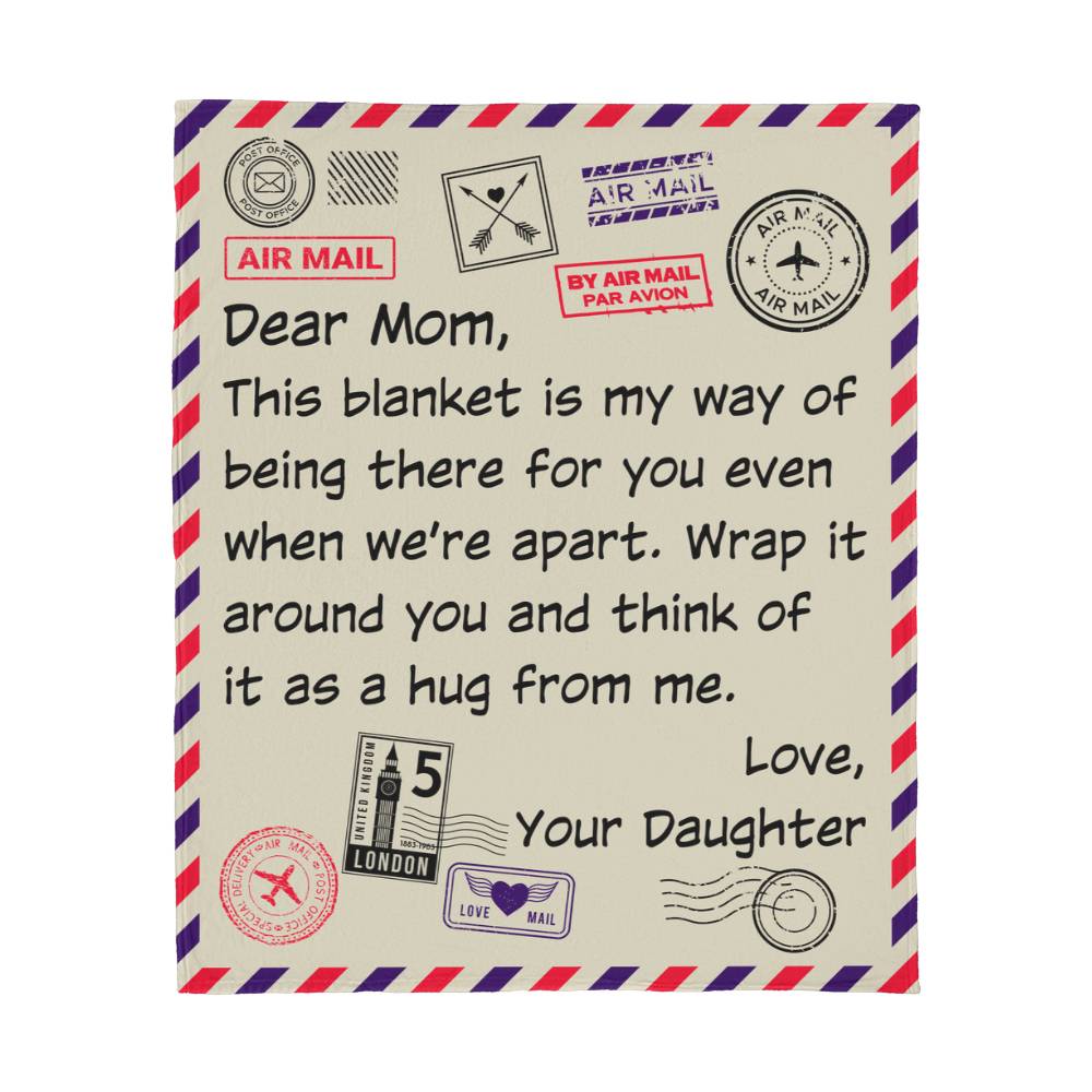 This Blanket Is My Way of Hugging You Jersey Fleece Blanket