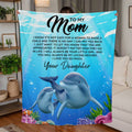 To Mom I Know It’s Not Easy Jersey Fleece Blanket