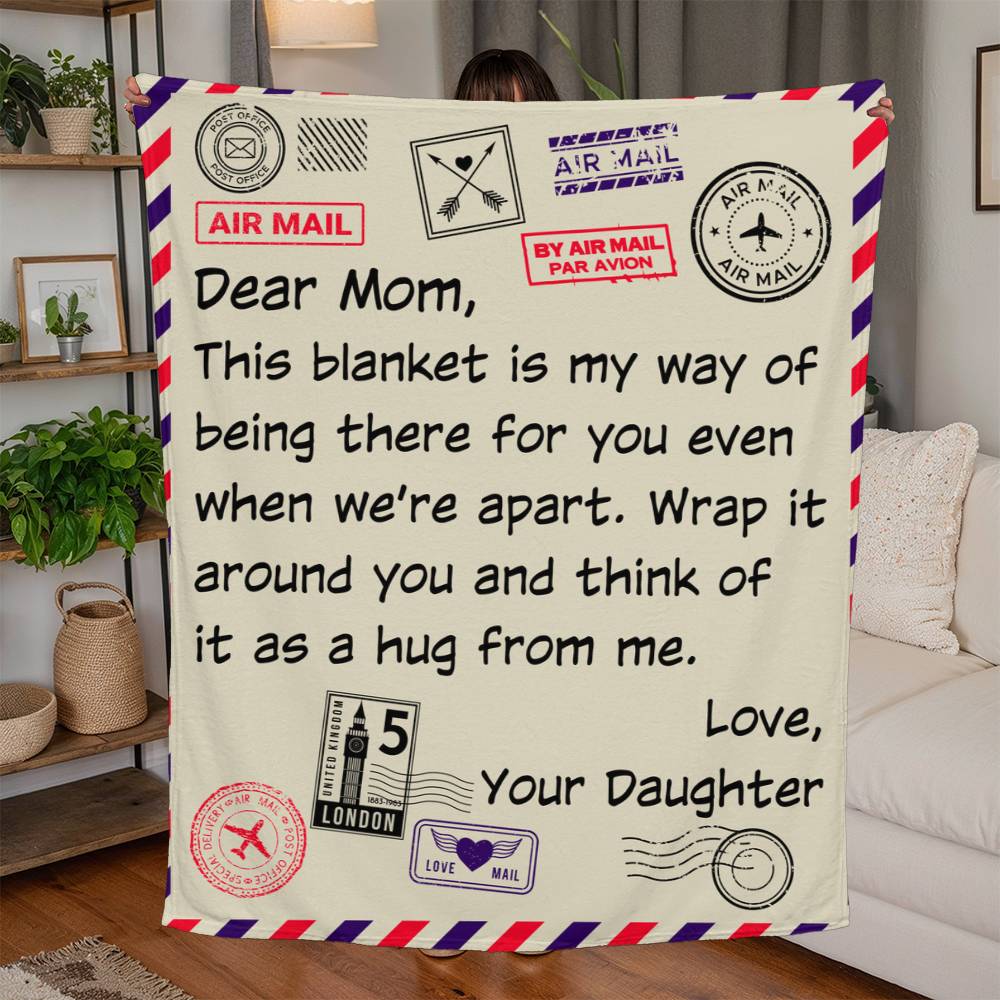This Blanket Is My Way of Hugging You Jersey Fleece Blanket