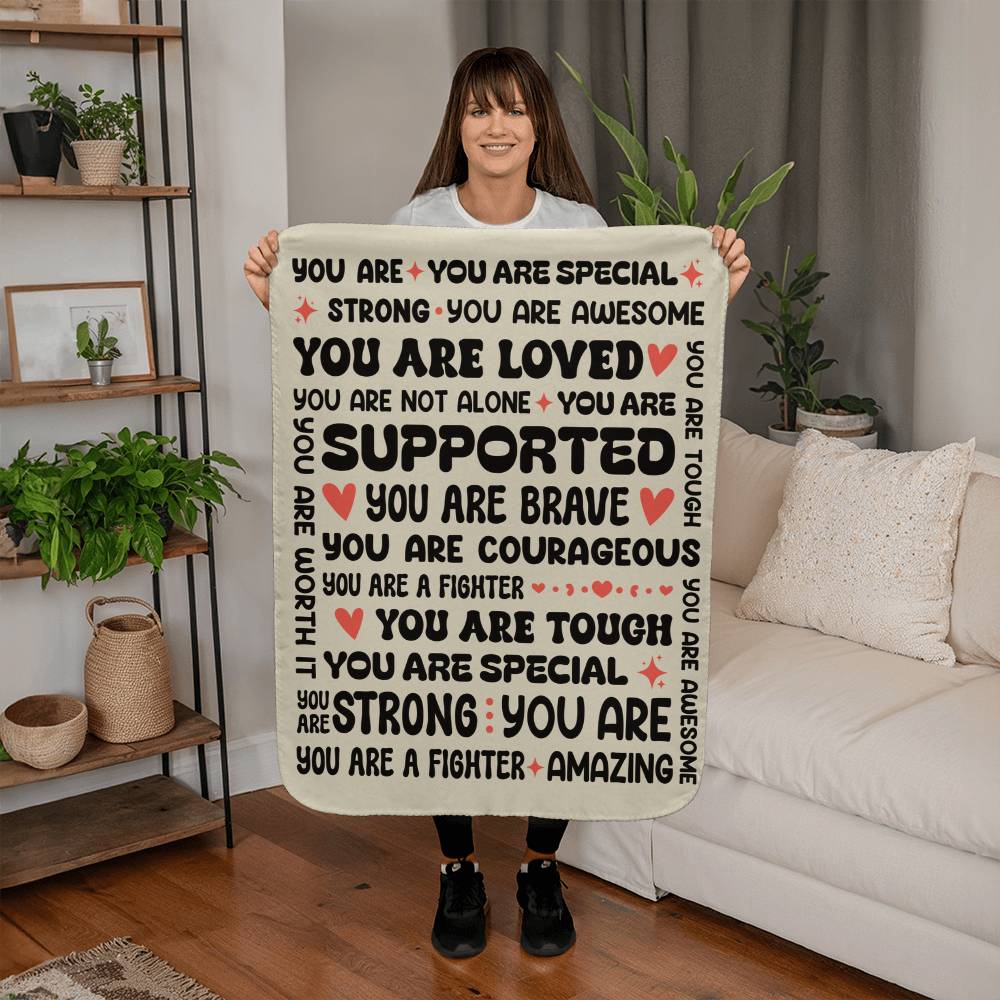 To My Daughter You Are Braver Sherpa Blanket From Mom