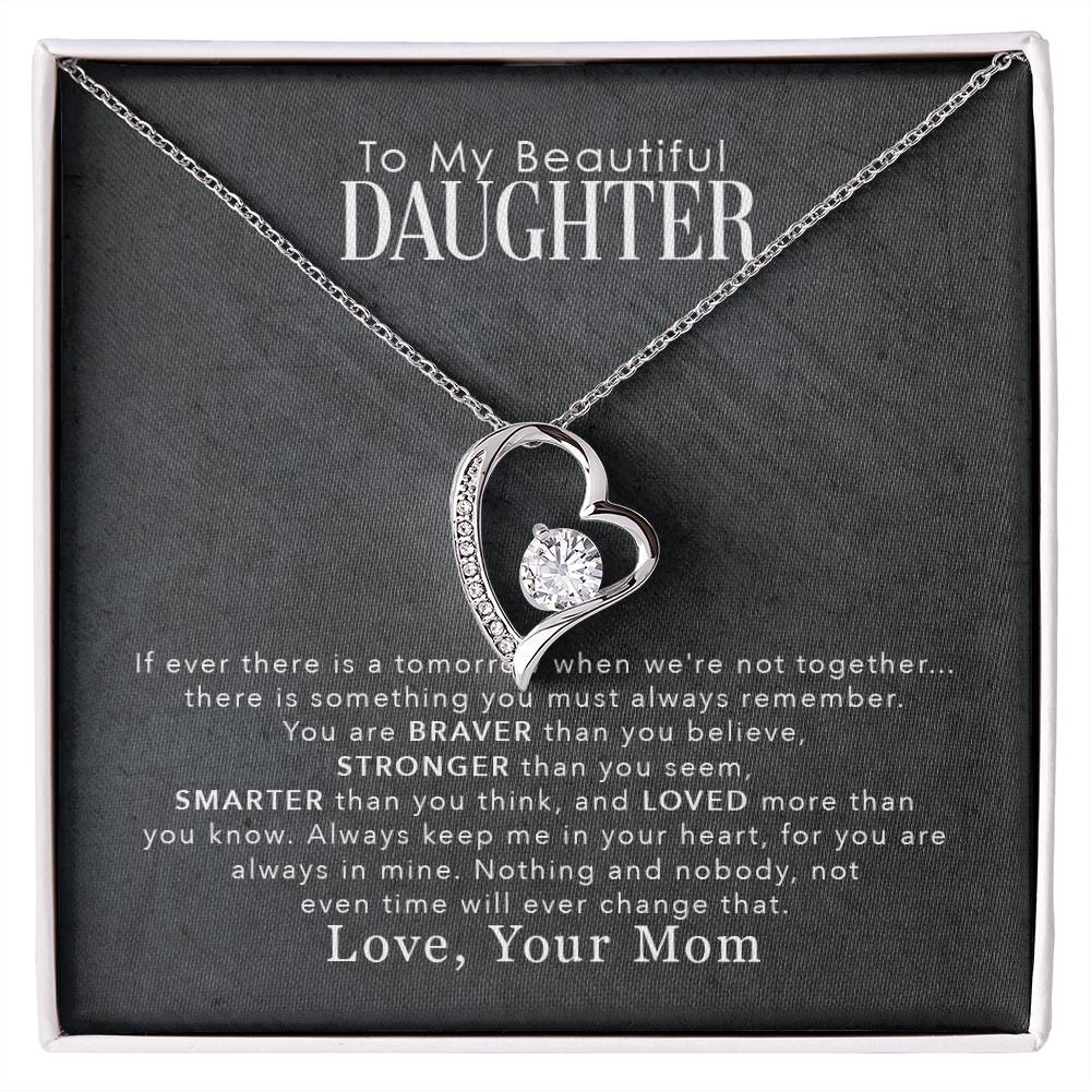 To My Beautiful Daughter – Forever Love Necklace