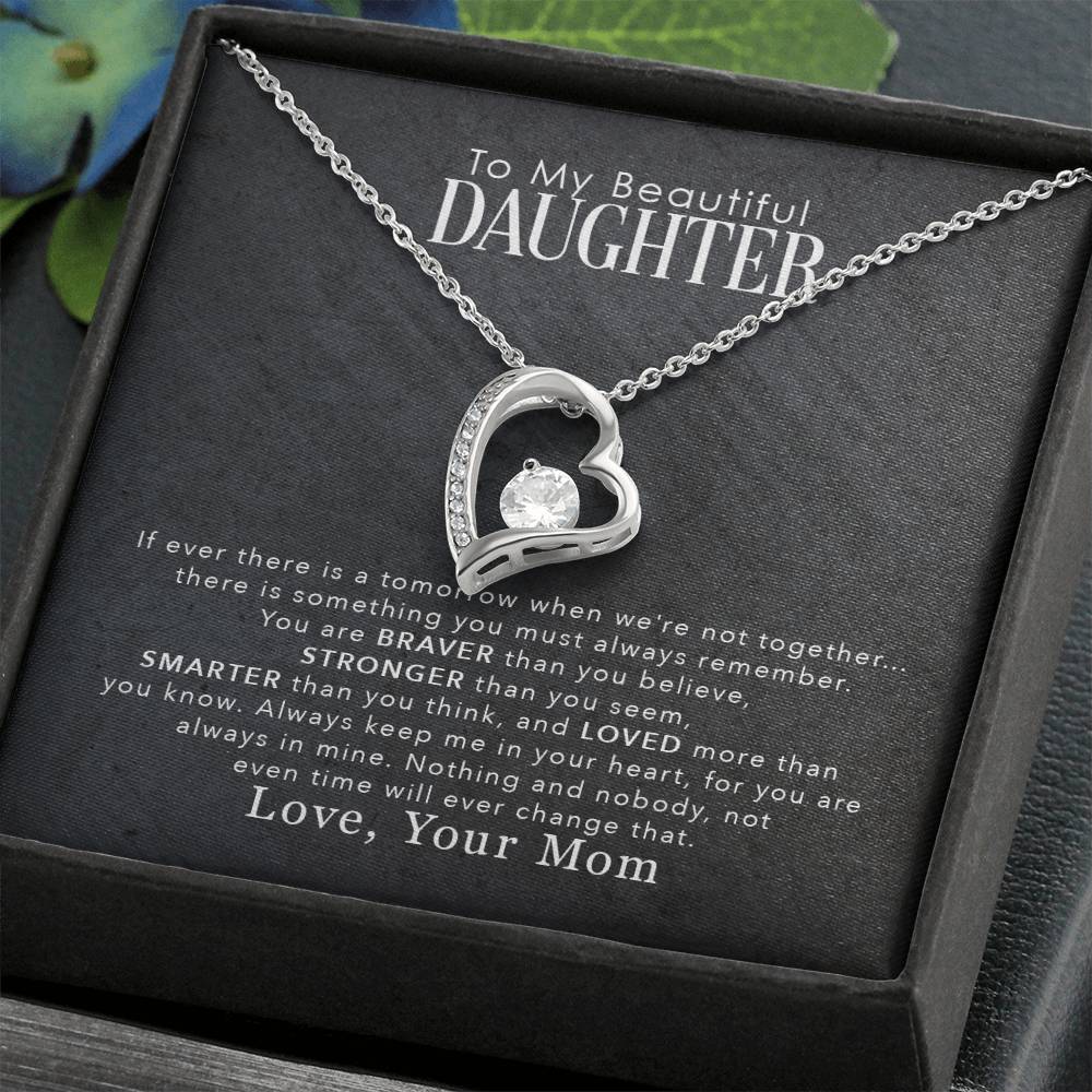 To My Beautiful Daughter – Forever Love Necklace