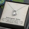 To My Unbiological Sister – Forever Love Necklace | Chosen Family Gift