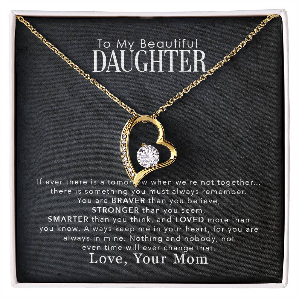 To My Beautiful Daughter – Forever Love Necklace