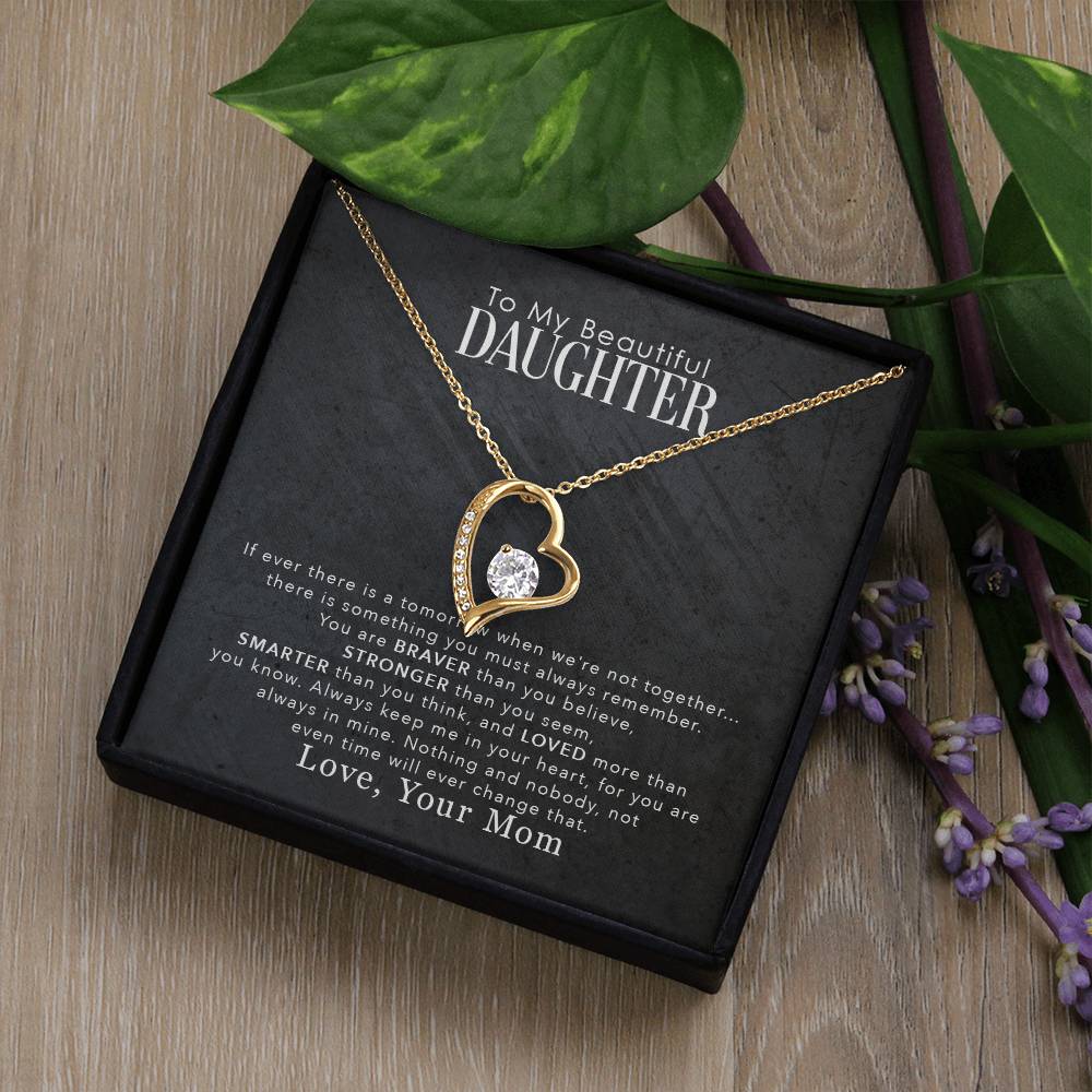 To My Beautiful Daughter – Forever Love Necklace