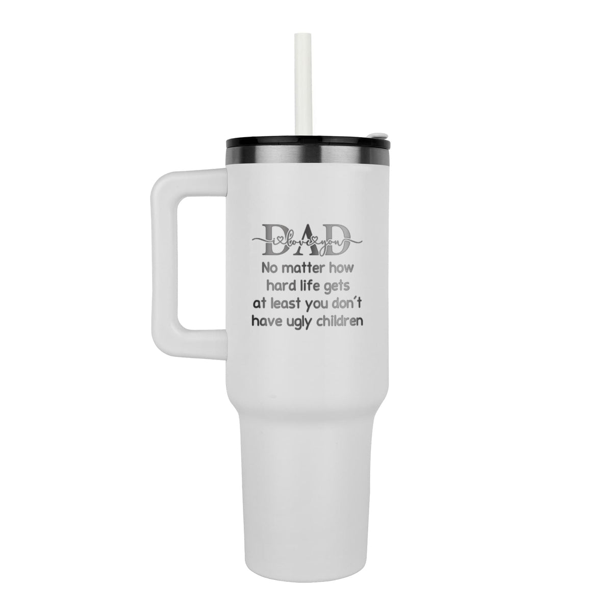 Dad 40 oz Laser-Engraved Insulated Tumbler