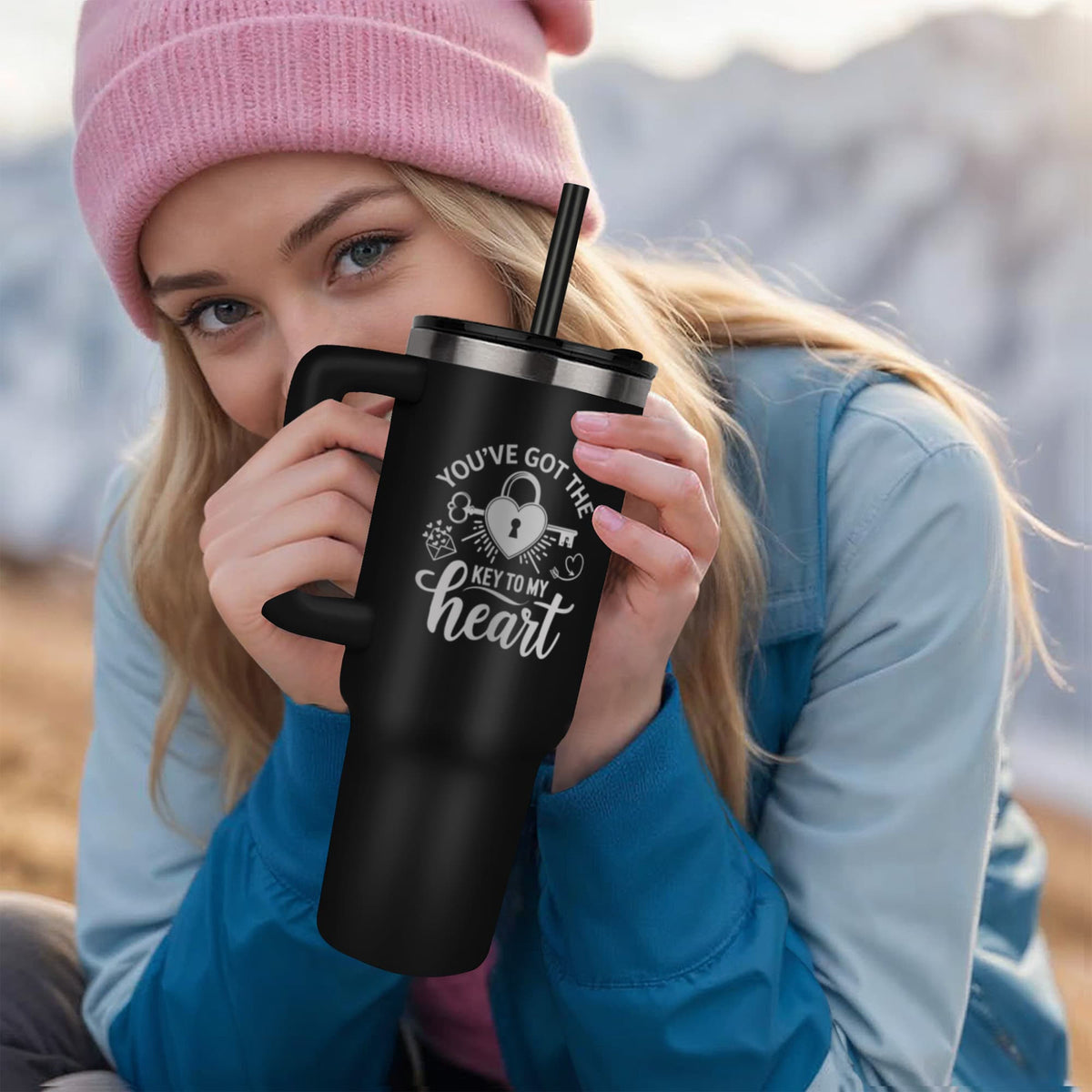 You’ve Got the Key to My Heart Engraved 40 oz. Tumbler