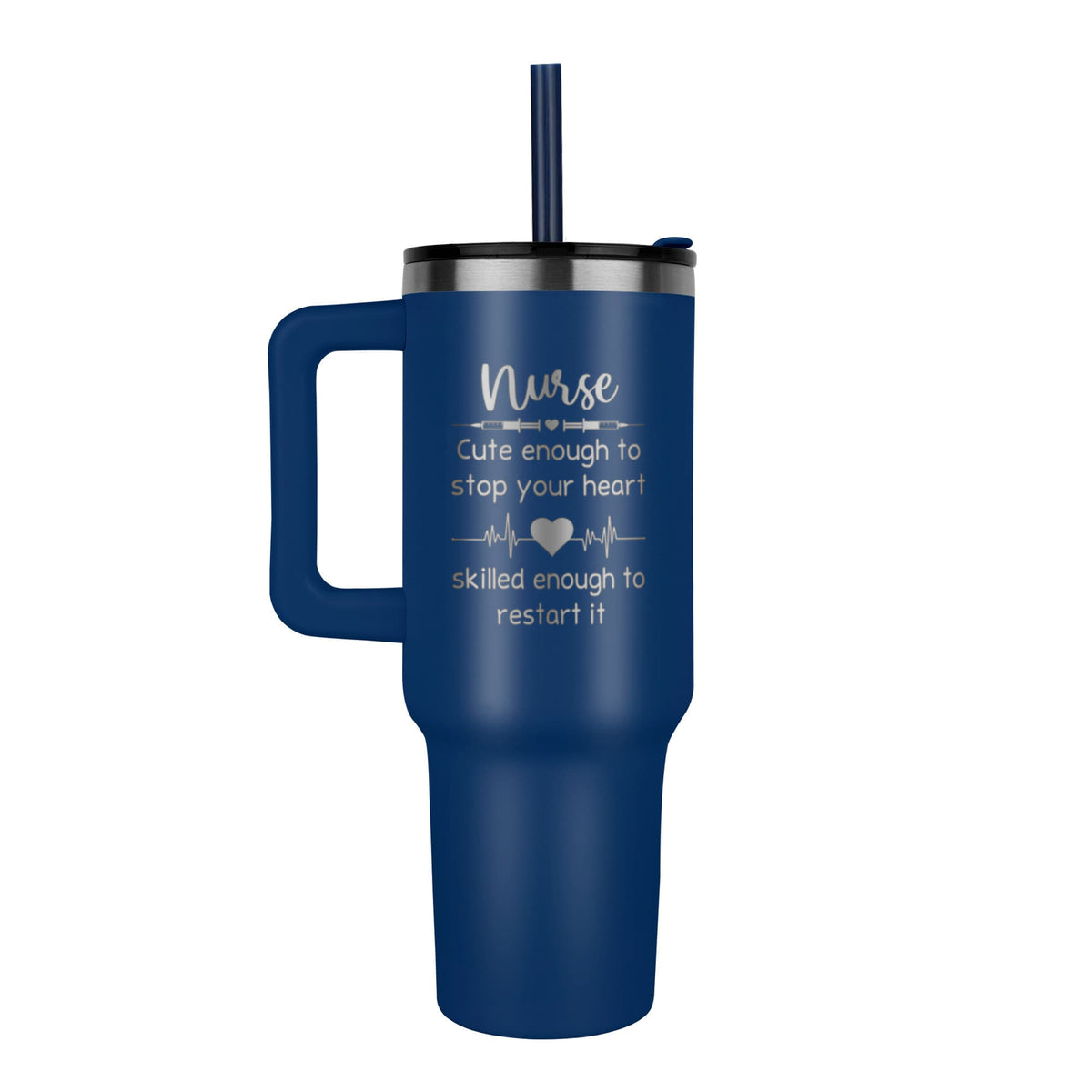 Nurse 40 oz Laser-Engraved Insulated Tumbler