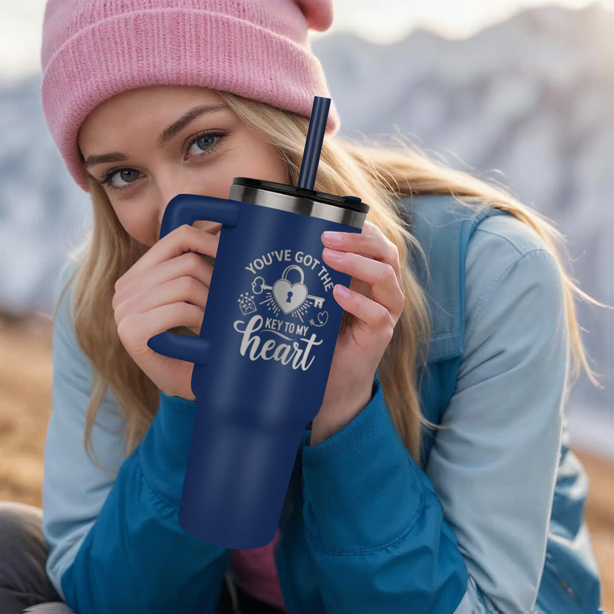 You’ve Got the Key to My Heart Engraved 40 oz. Tumbler