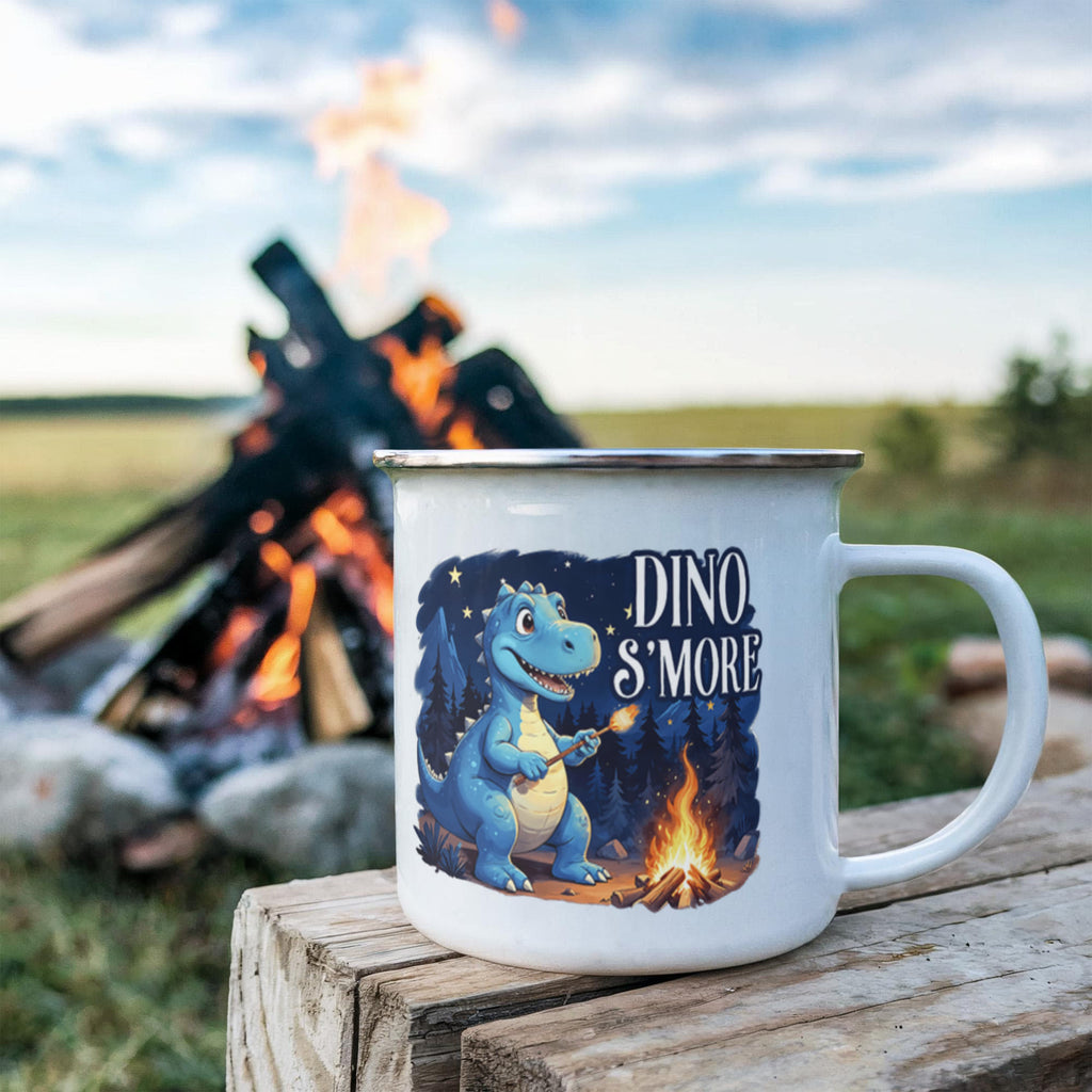 Dinosaur S’mores 12 oz Stainless-Steel Camping Mug