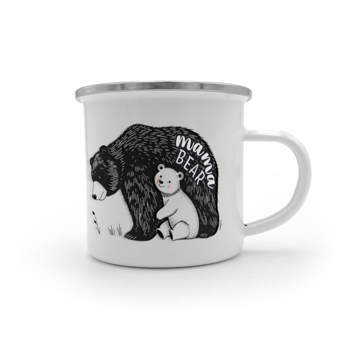 Mama Bear 12 oz Stainless-Steel Camping Mug