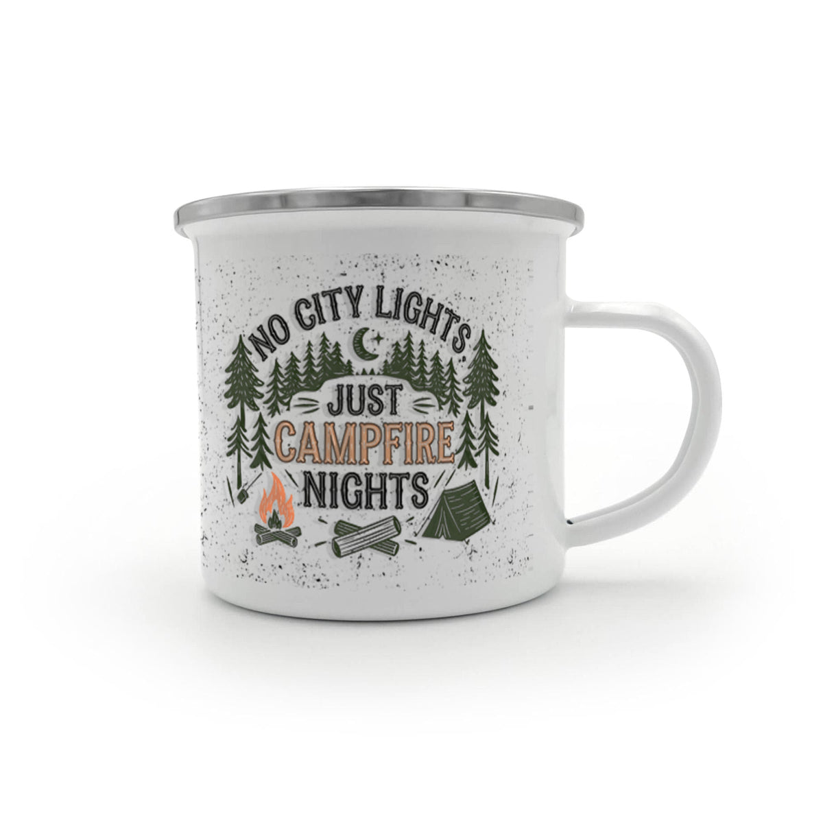No City Lights 12 oz Stainless-Steel Camping Mug