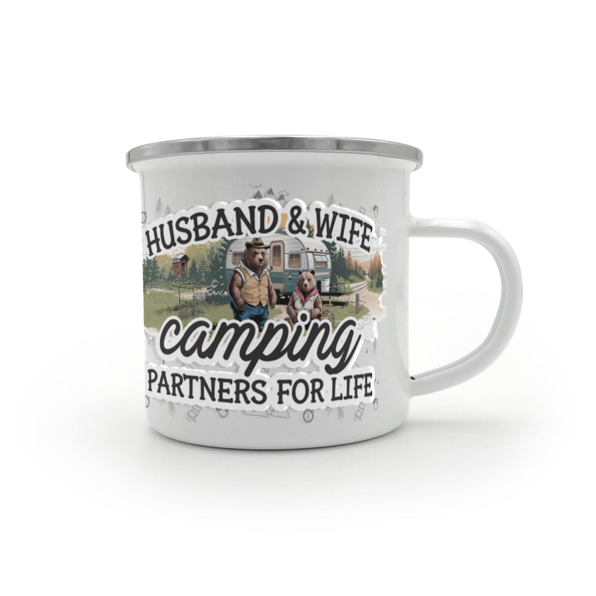 Camping Partners for Life 12 oz Stainless-Steel Mug