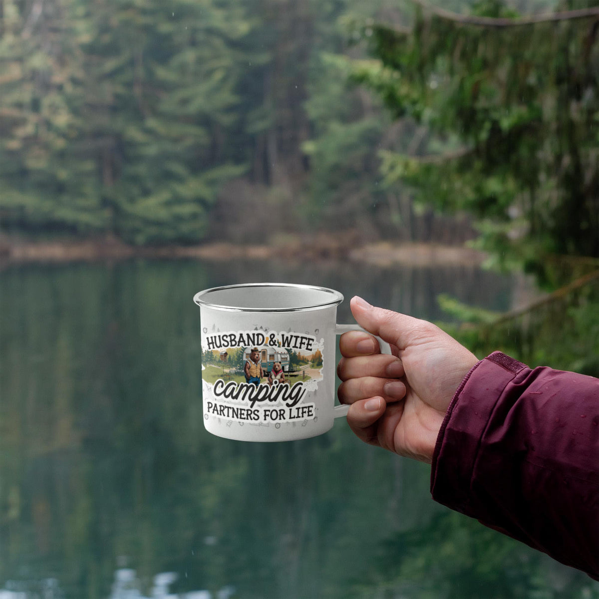 Camping Partners for Life 12 oz Stainless-Steel Mug