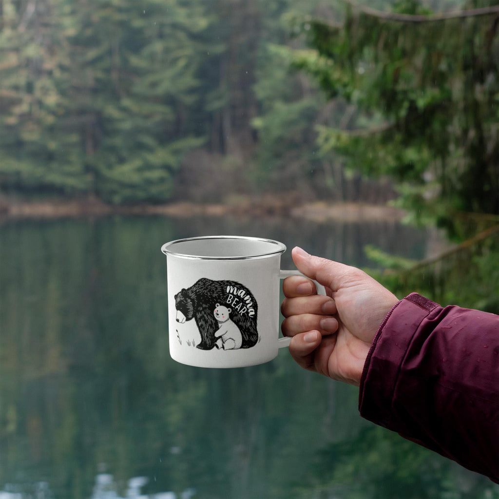Mama Bear 12 oz Stainless-Steel Camping Mug