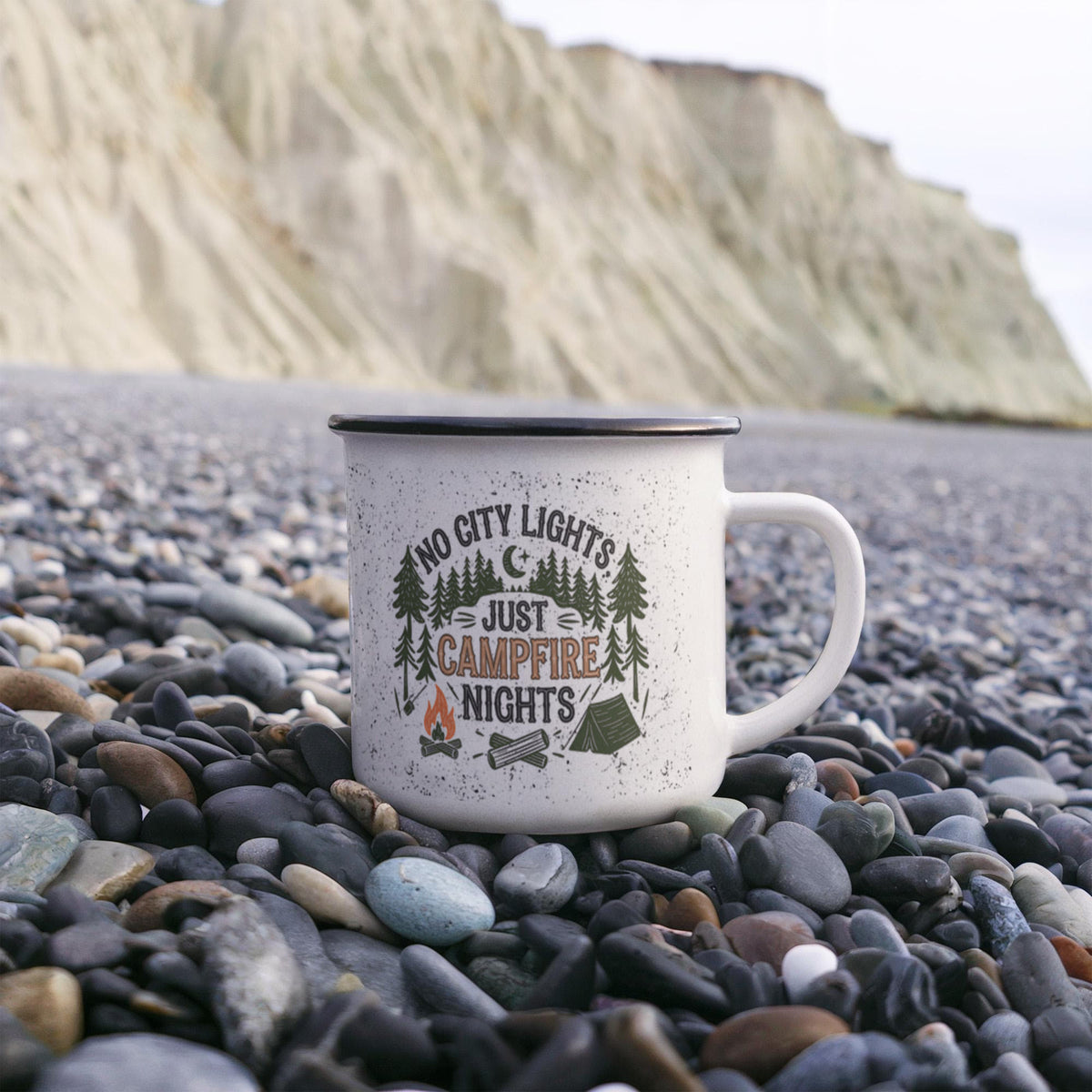 No City Lights 12 oz Stainless-Steel Camping Mug