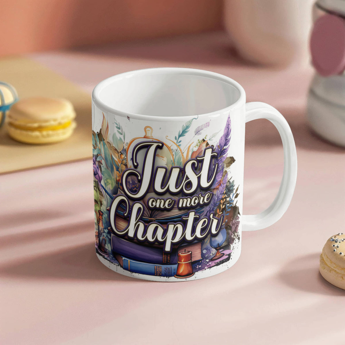 Just One More Chapter Ceramic Mug