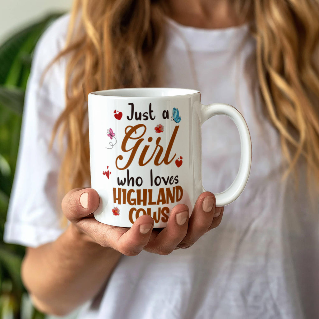 Just a Girl Who Loves Highland Cows Ceramic Mug