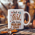 Just a Girl Who Loves Highland Cows Ceramic Mug