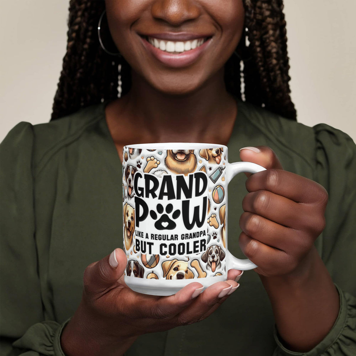 Grandpaw – Like a Regular Grandpa, But Cooler Ceramic Mug