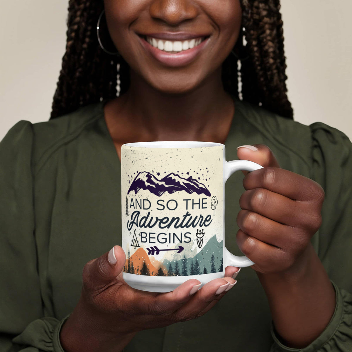 Adventure Awaits Ceramic Mug