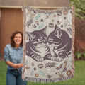Life Is Better With Cats Cotton Woven Heirloom Blanket