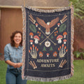 Adventure Awaits – Cotton Woven Throw Blanket