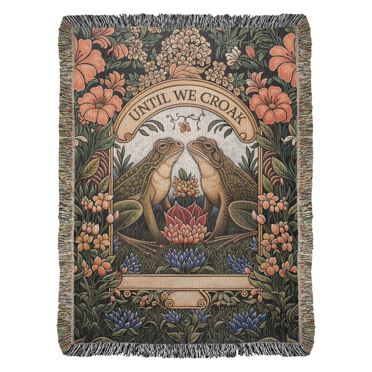 Till We Croak Cotton Woven Heirloom Blanket