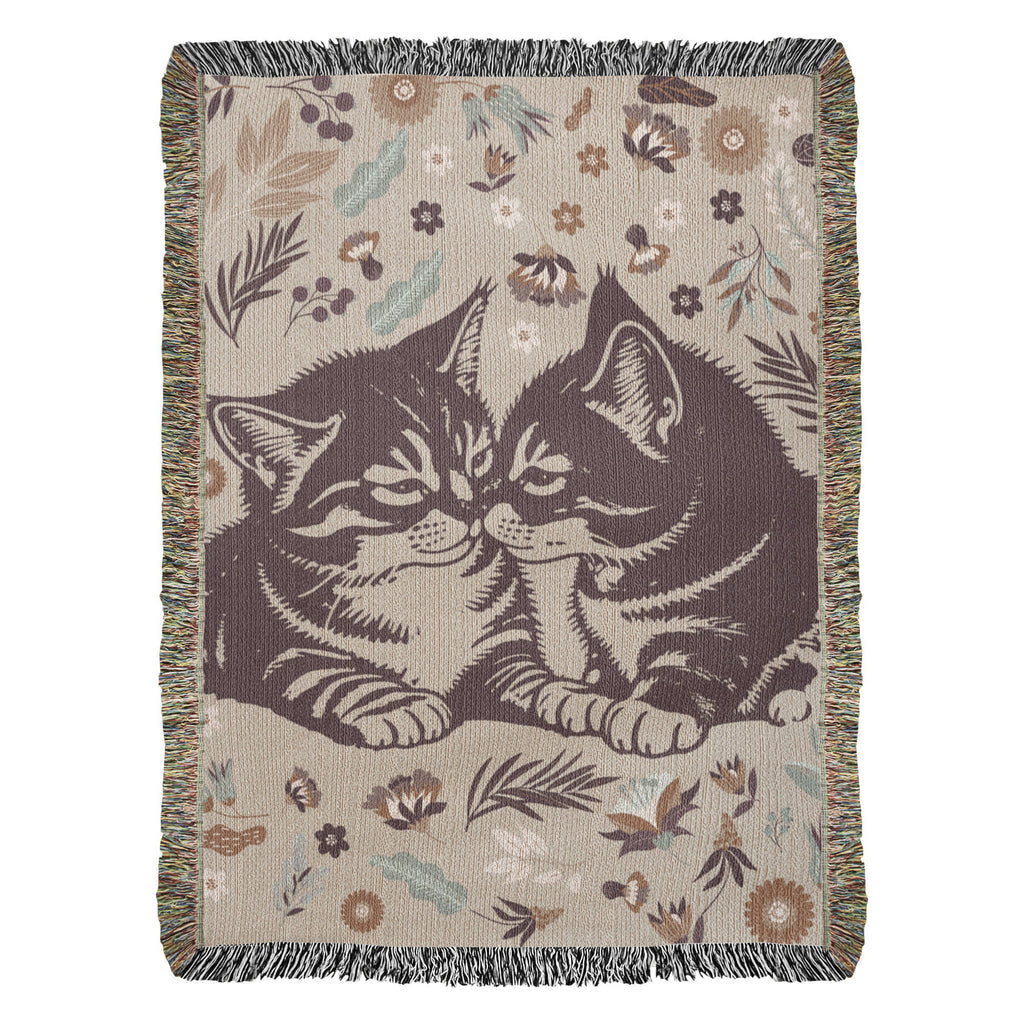 Life Is Better With Cats Cotton Woven Heirloom Blanket