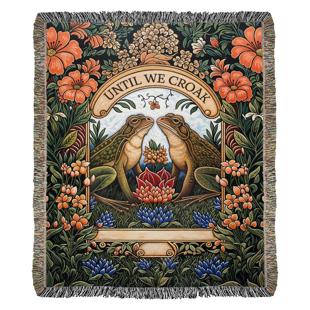 Till We Croak Cotton Woven Heirloom Blanket