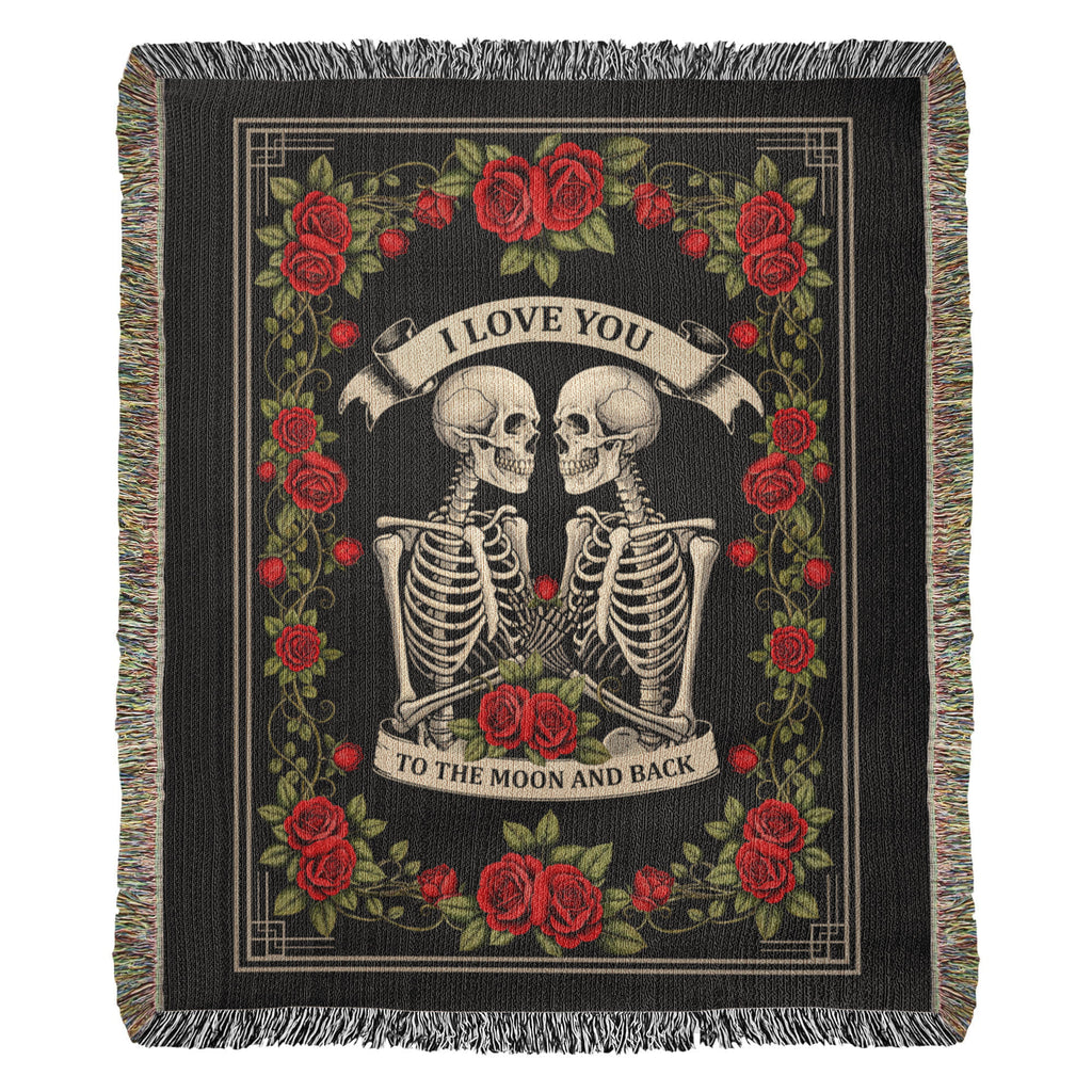 Till Death Do Us Part Cotton Woven Heirloom Blanket