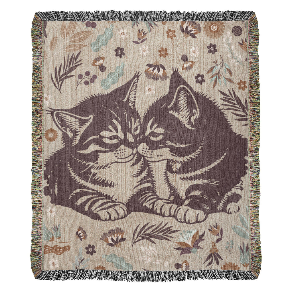 Life Is Better With Cats Cotton Woven Heirloom Blanket